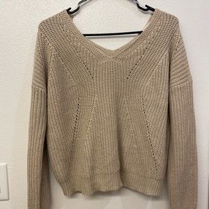 Brown knitted sweater